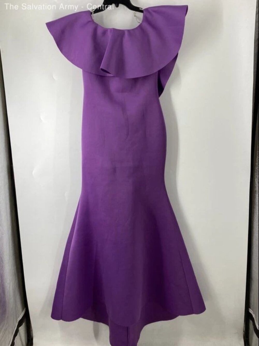 Va Va Voom Womens Purple Ruffle Back